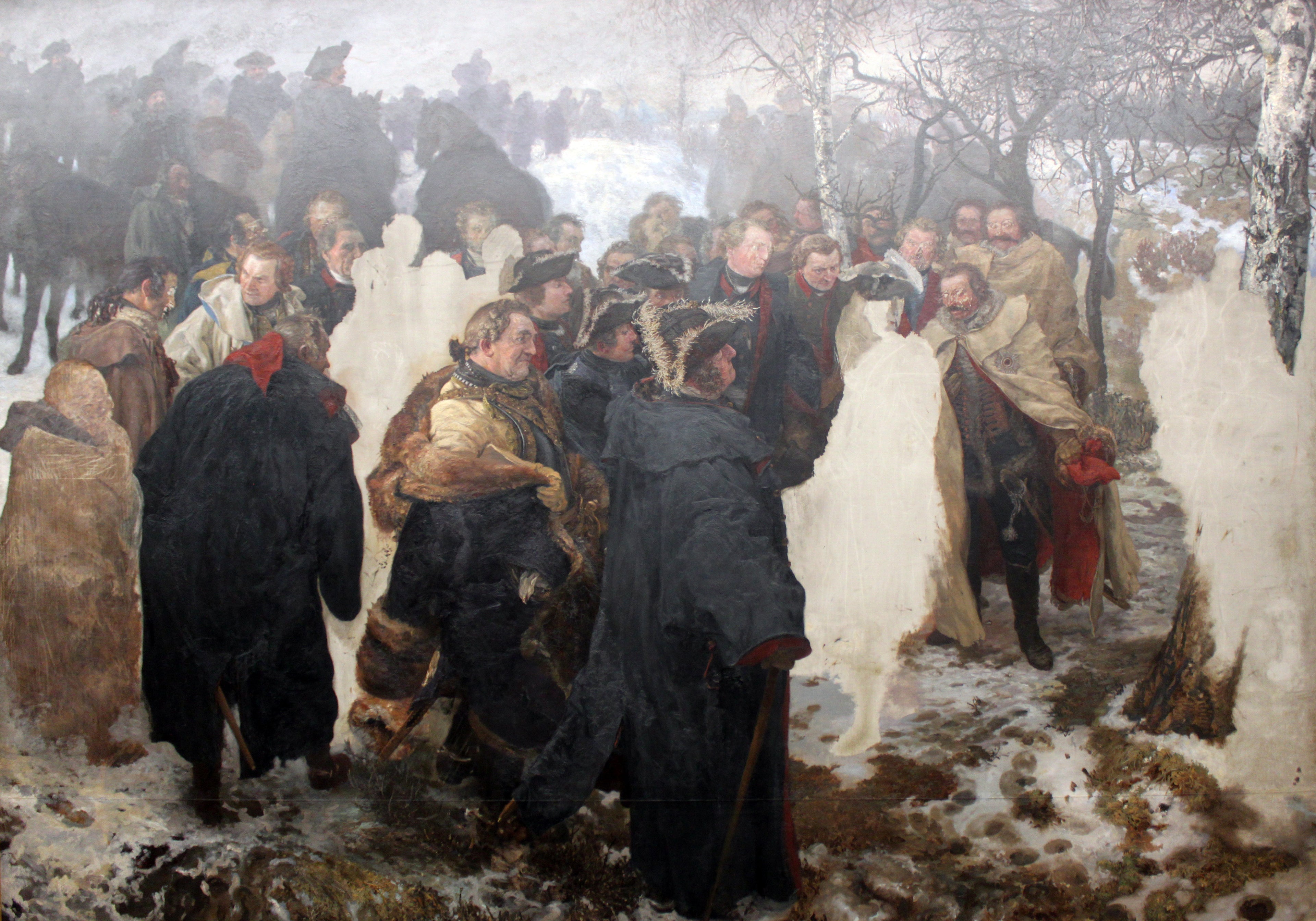 Frédéric le Grand s'adresse à ses généraux avant la bataille de Leuthen en 1757 - Adolph von Menzel