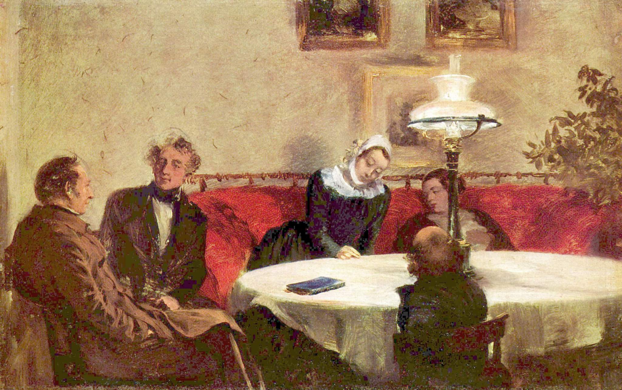 Société Abend - Adolph von Menzel