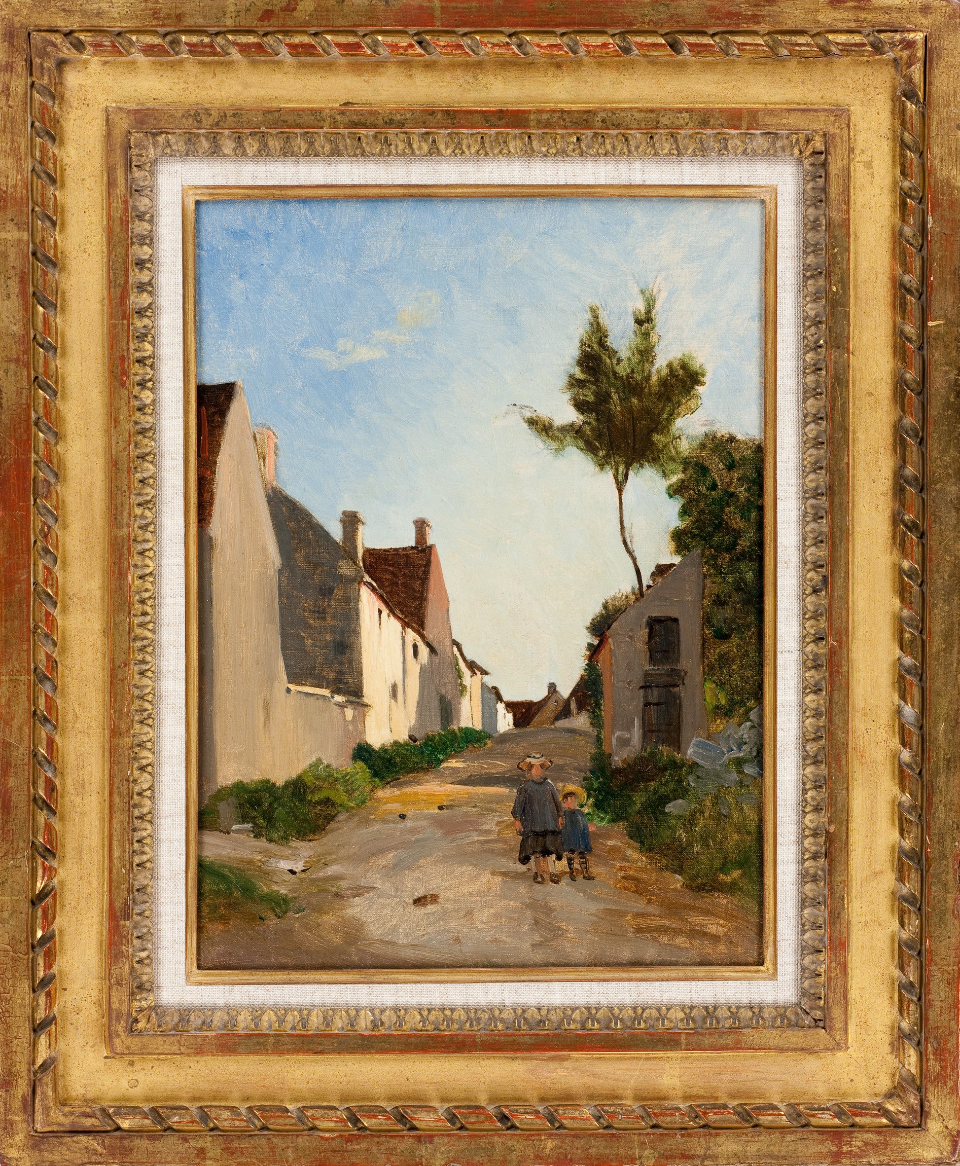 Reproduction du tableau « Rue du village, Chailly - Frédéric Bazille » par Alpha Reproduction en peinture à l’huile