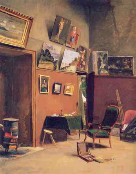 Reproduction du tableau « Atelier de la rue Furstenberg - Frédéric Bazille » par Alpha Reproduction en peinture à l’huile