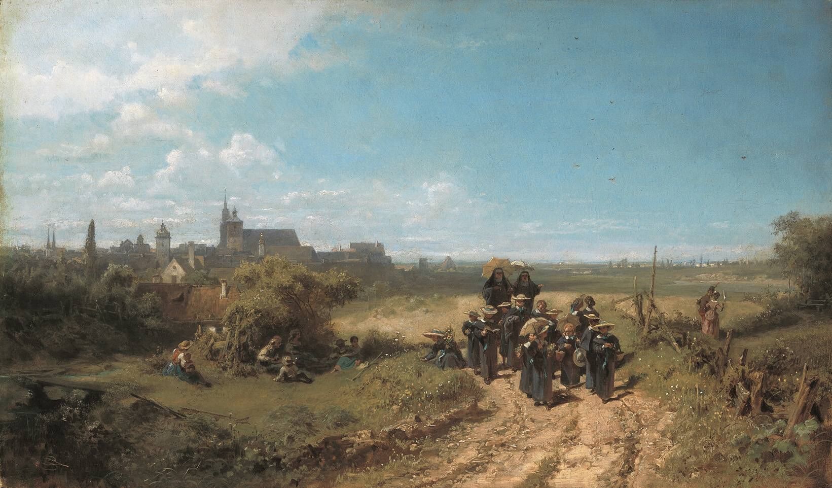 La passeggiata del convento - Carl Spitzweg