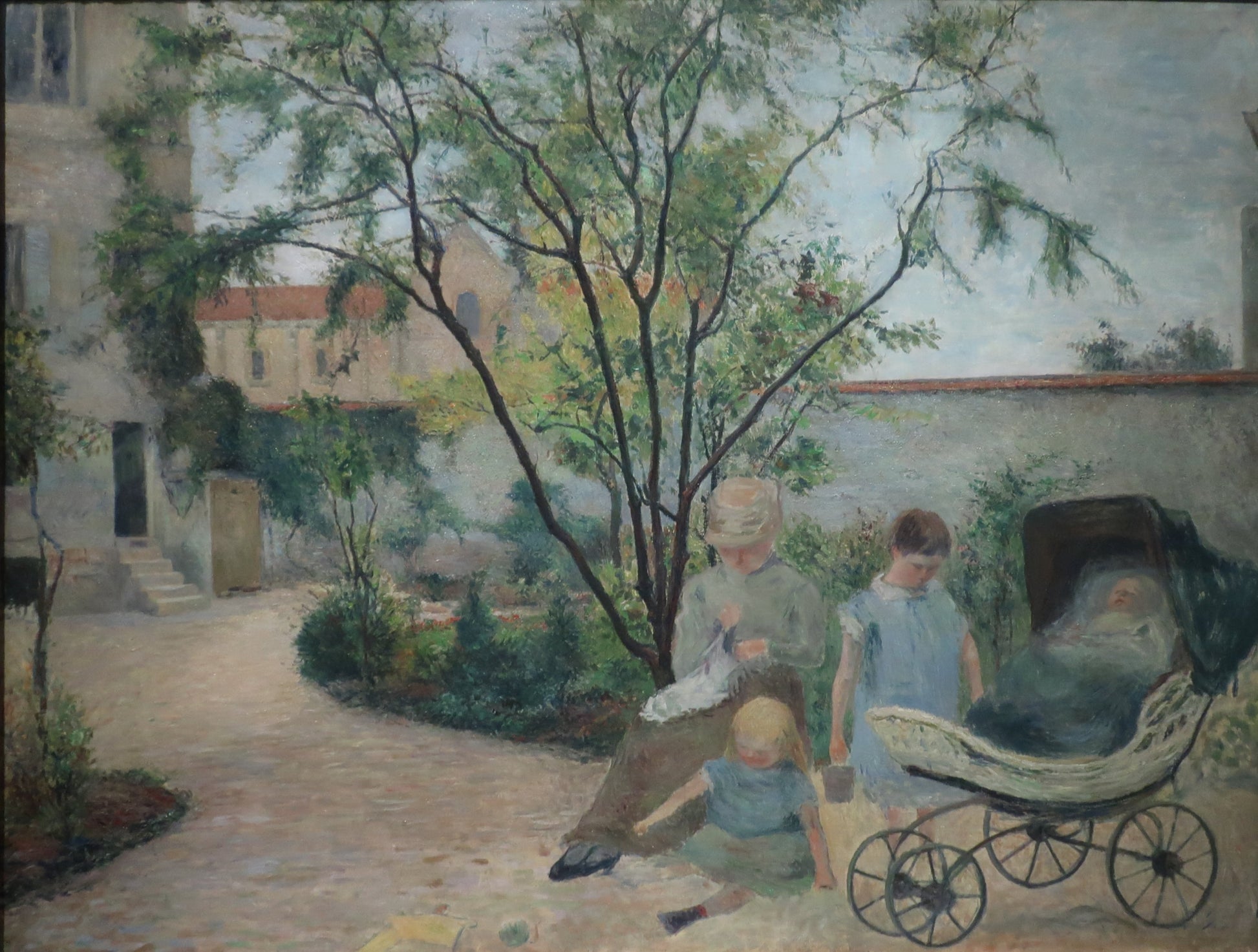 La Famiglia del pittore nel giardino, rue Carcel - Paul Gauguin