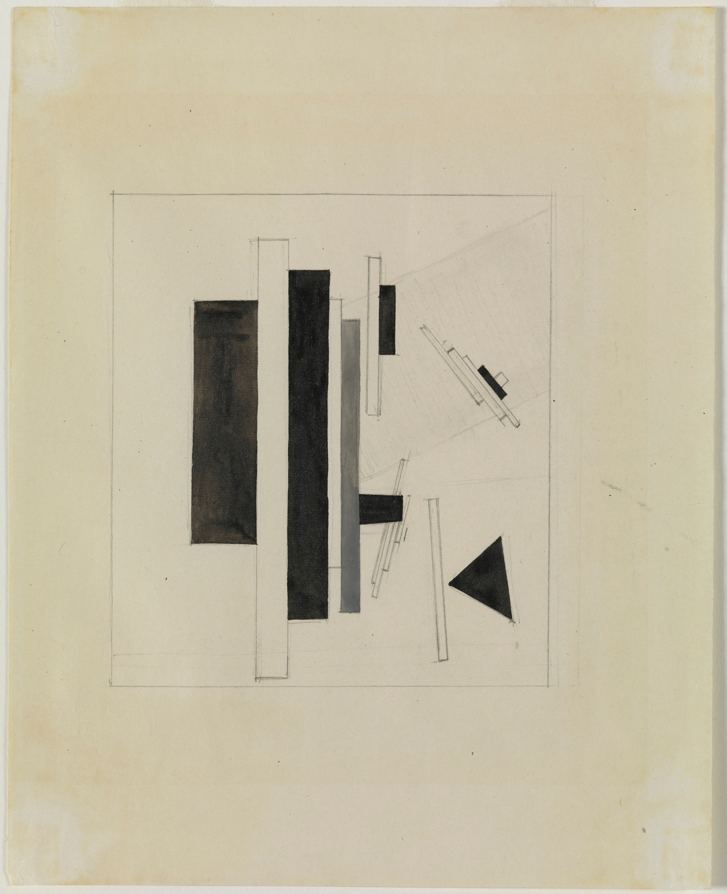 Sans titre (Composition suprématiste) - Kazimir Malevich