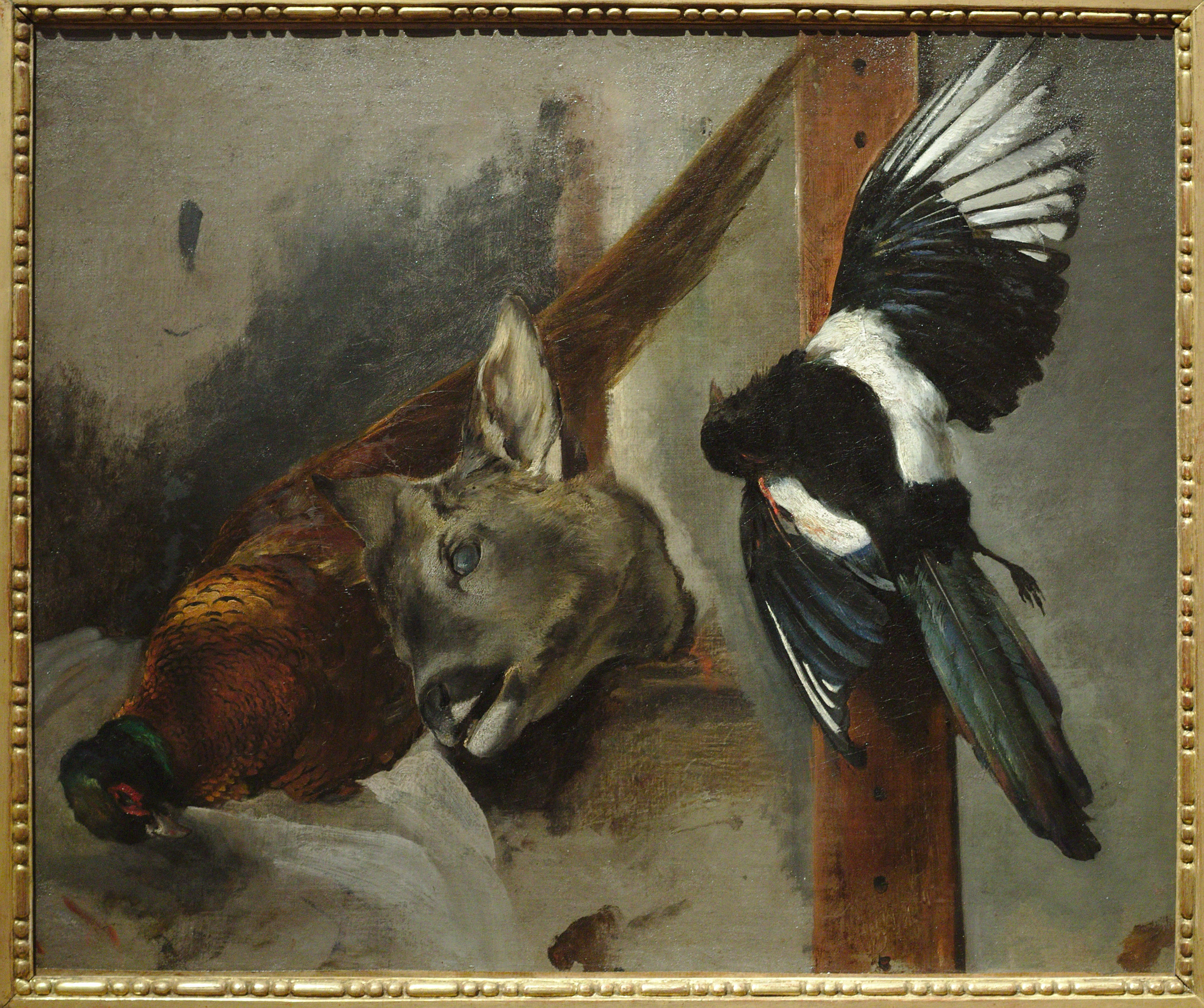 Reproduction du tableau « Nature morte : trois pièces de gibier - Théodore Géricault » par Alpha Reproduction en peinture à l’huile