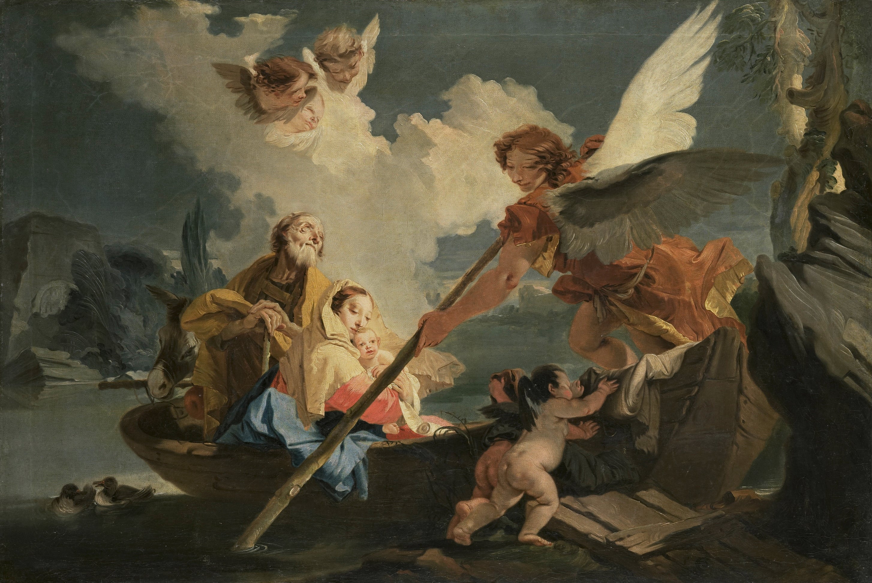 Fuite en Égypte - Giovanni Battista Tiepolo
