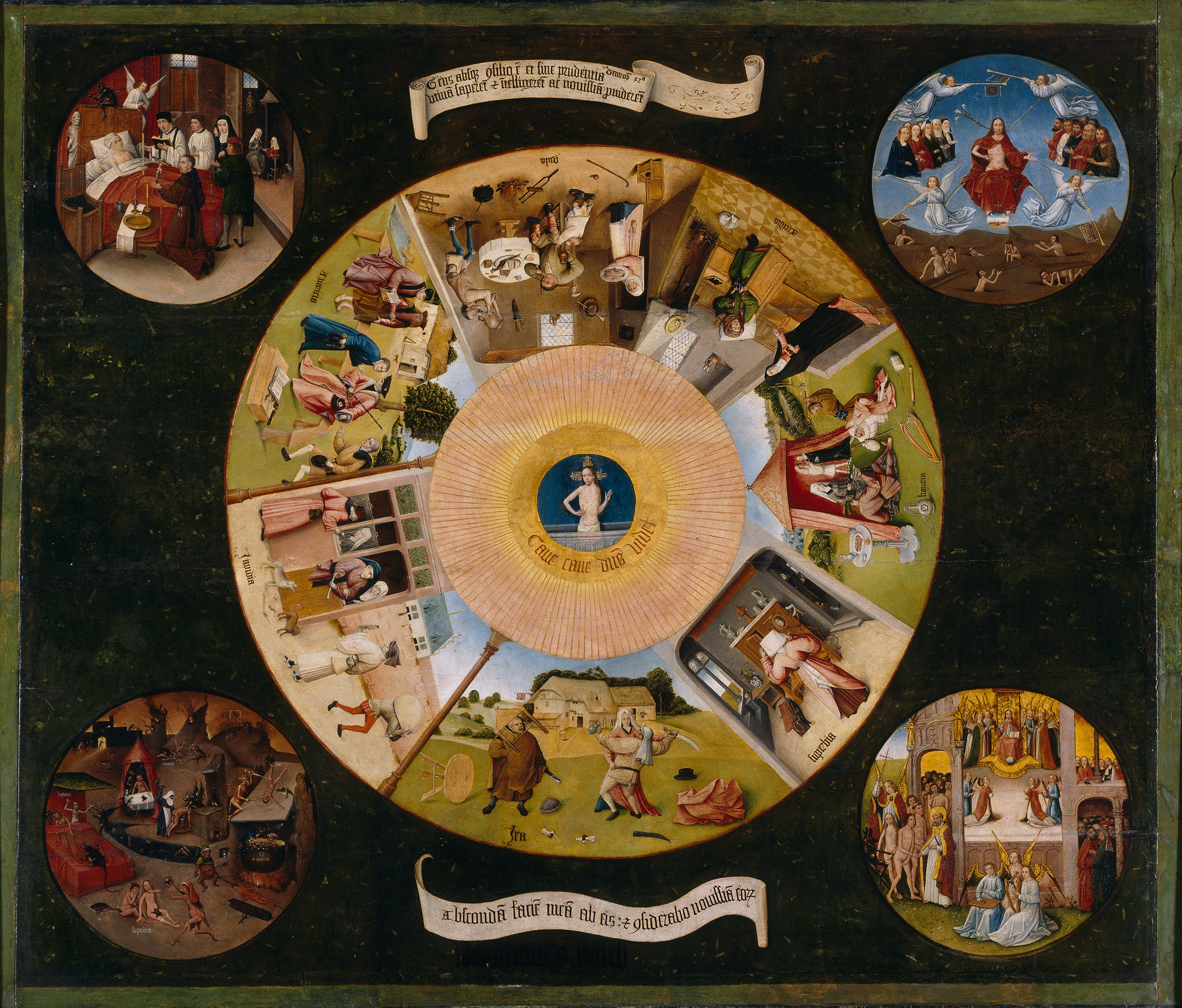 I Sette Peccati Capitali e le Quattro Ultime Fasi Umane - Hieronymus Bosch