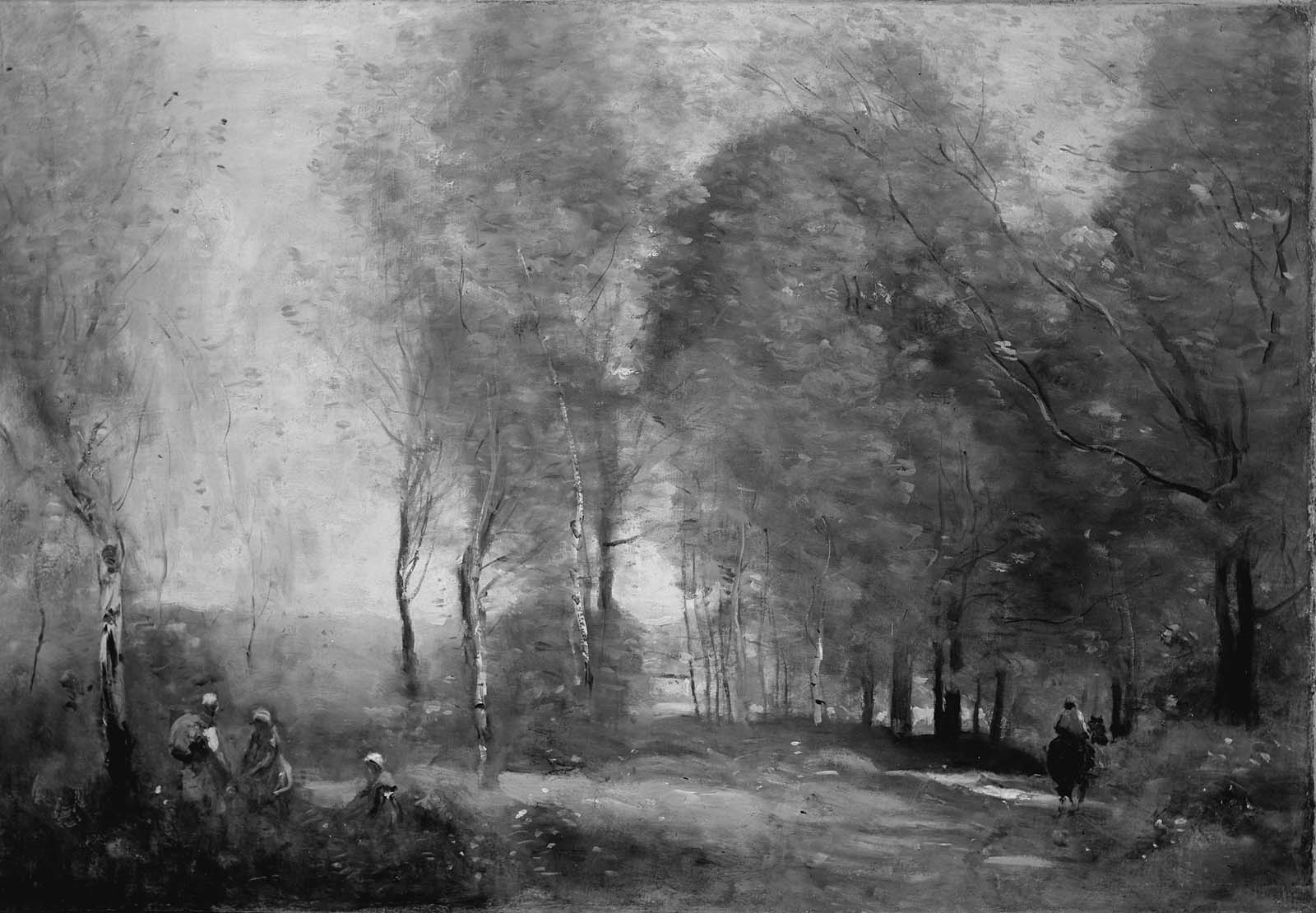 Paysans dans une clairière près d'Arras - Jean-Baptiste Camille Corot