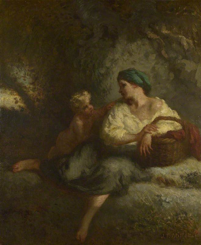 Le murmure - Jean-François Millet