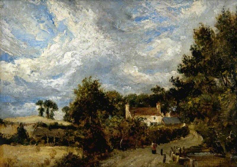 Maison au bord de la route - John Constable