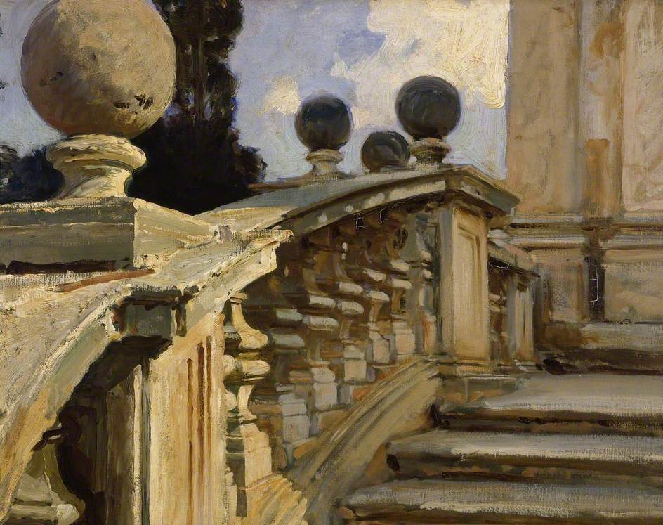 Reproduction du tableau « Une balustrade - John Singer Sargent » par Alpha Reproduction en peinture à l’huile