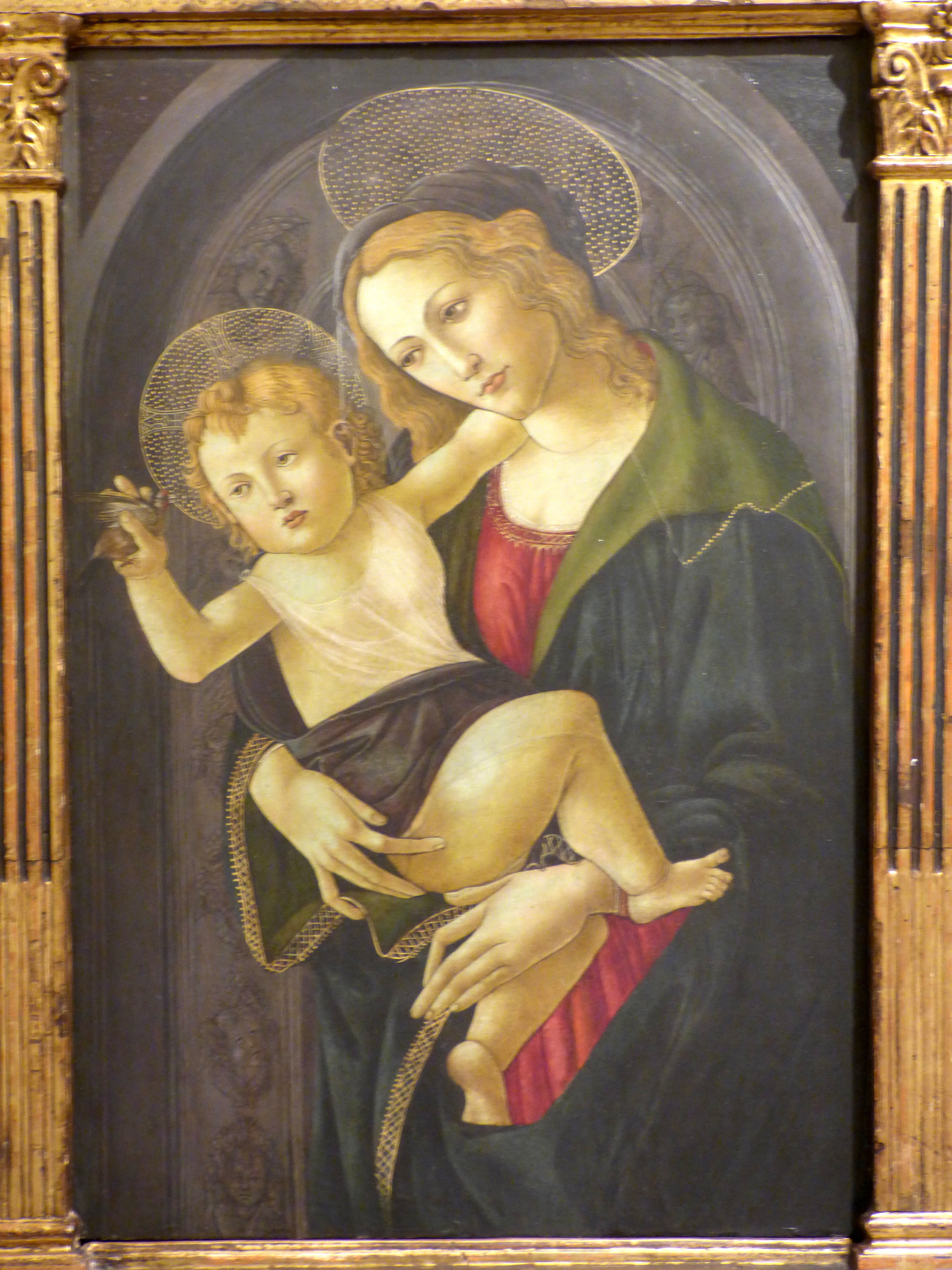 La Vergine con Bambino in una nicchia - Sandro Botticelli
