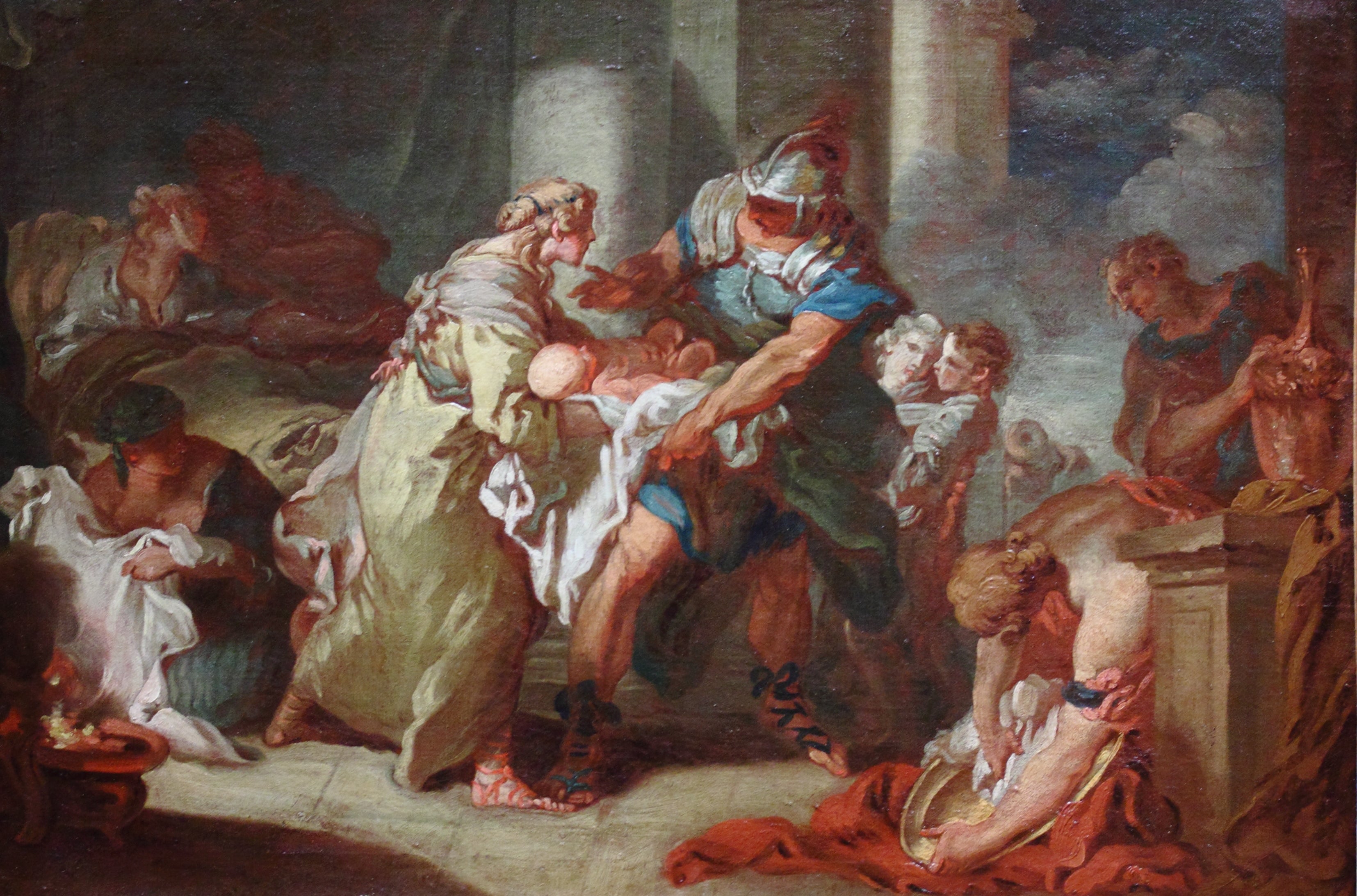 Le jeune Pyrrhus sauvé ? - François Boucher