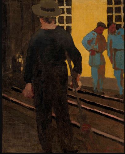 Le balayeur sur la voie - Édouard Vuillard