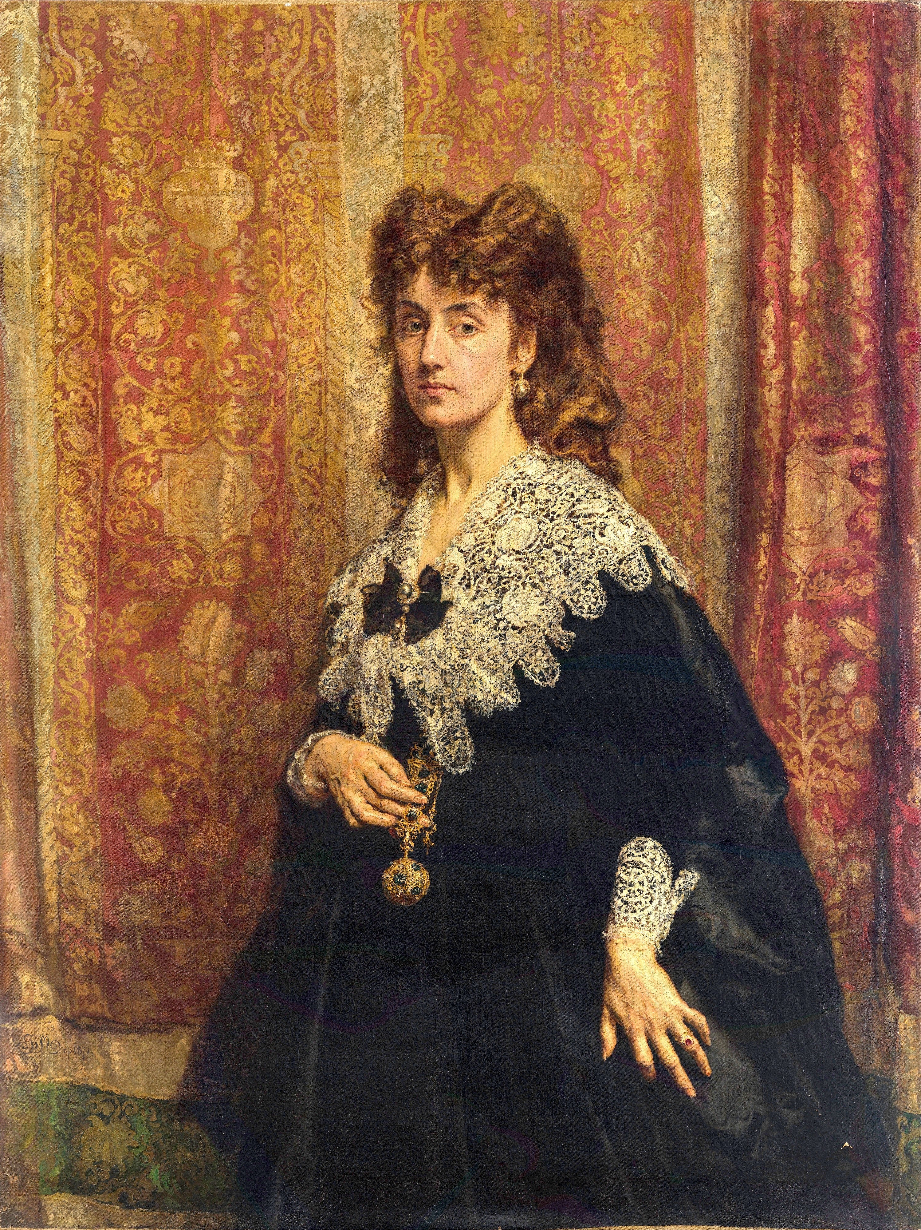 Portrait de Maria Pusłowska (1845-1926) - Jan Matejko