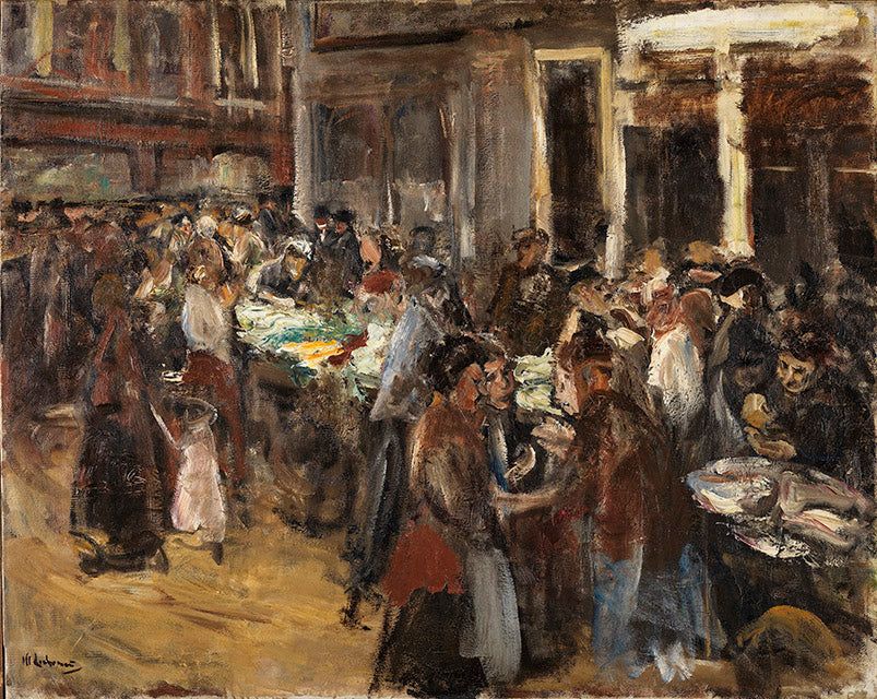 Mercato delle verdure ad Amsterdam - Max Liebermann