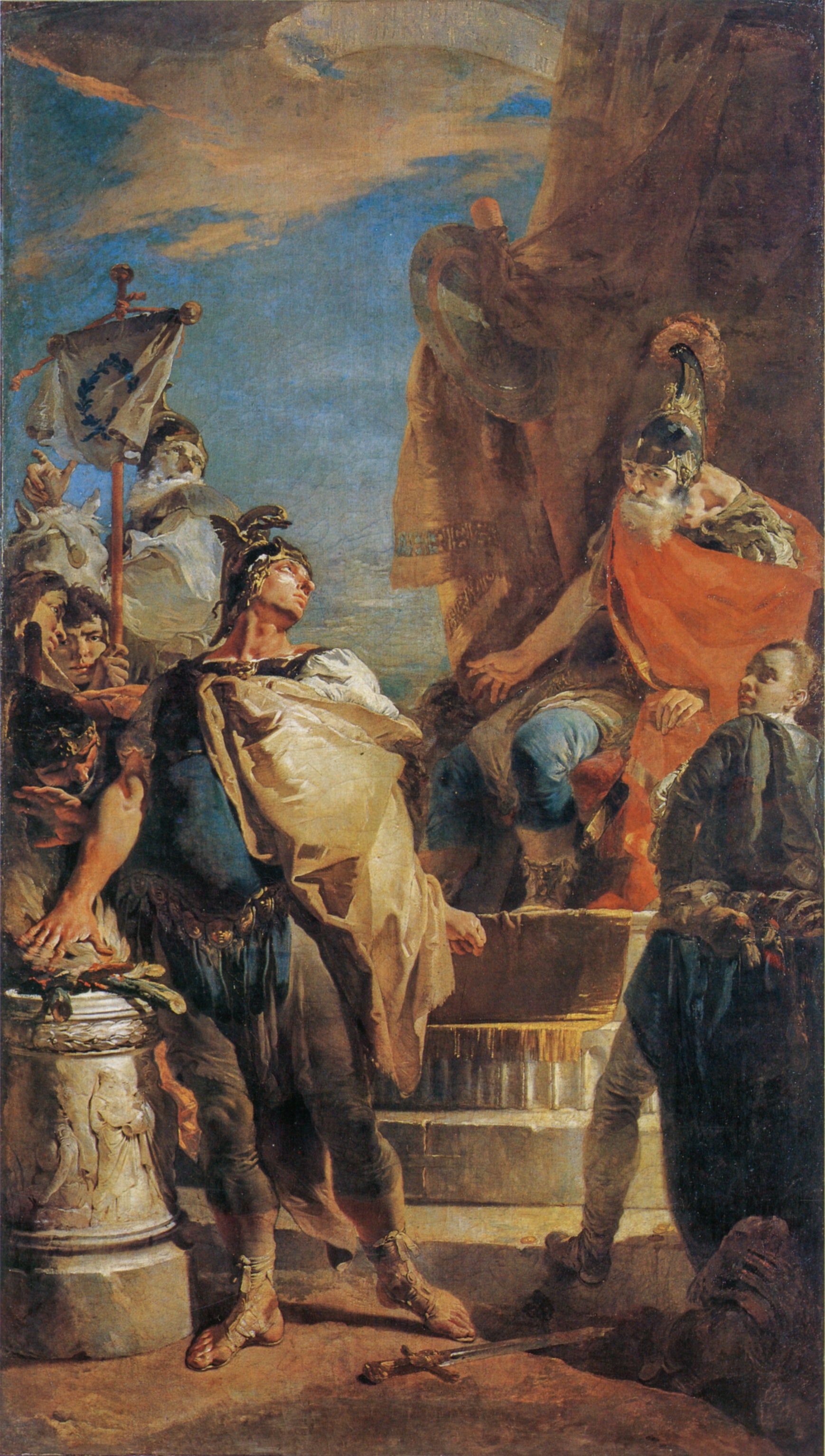 Mucius Scaevola devant Porsenna - Giovanni Battista Tiepolo