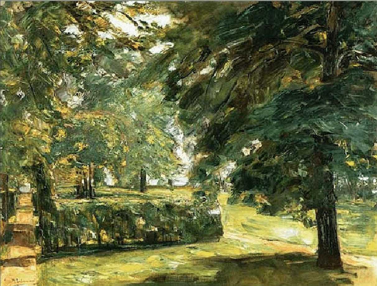 Paesaggio di parco (I giardini di siepi di Wannsee a est) - Max Liebermann