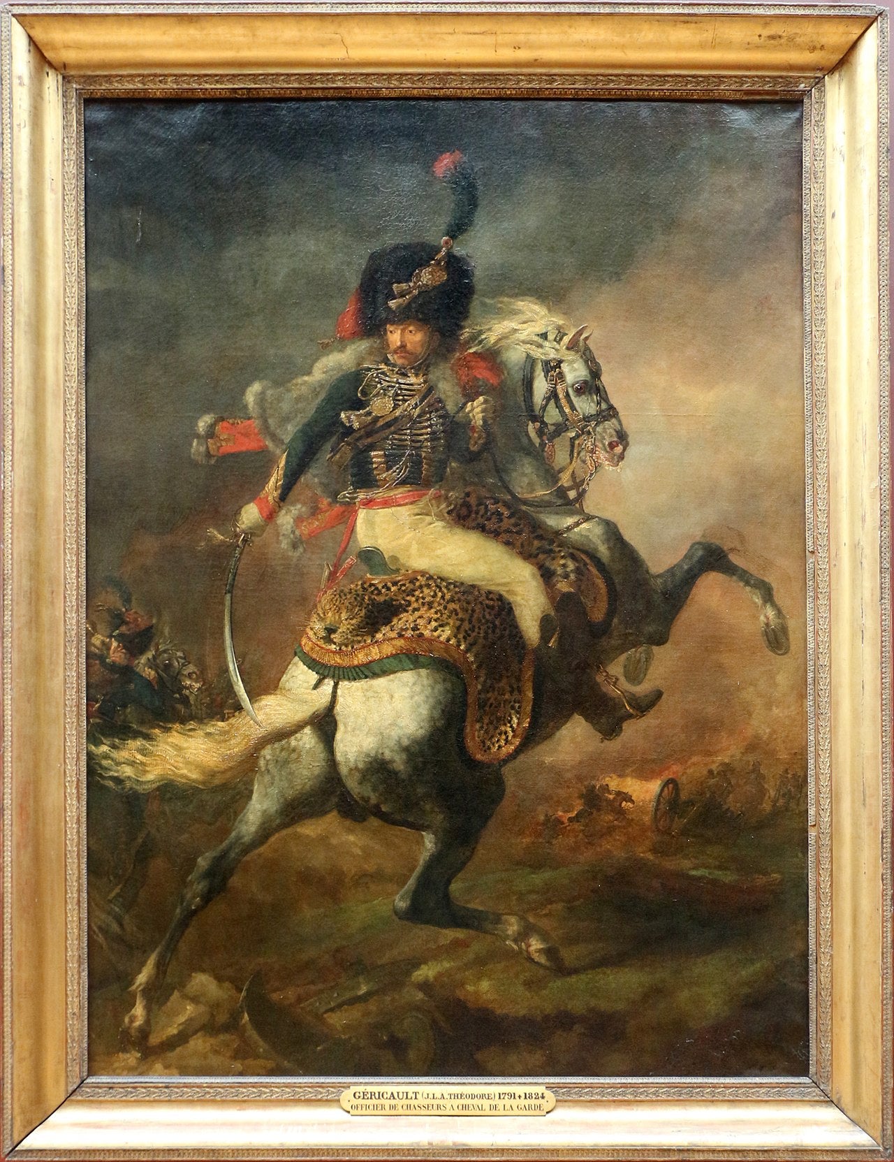 Ufficiale dei cacciatori a cavallo della guardia imperiale in carica - Théodore Géricault