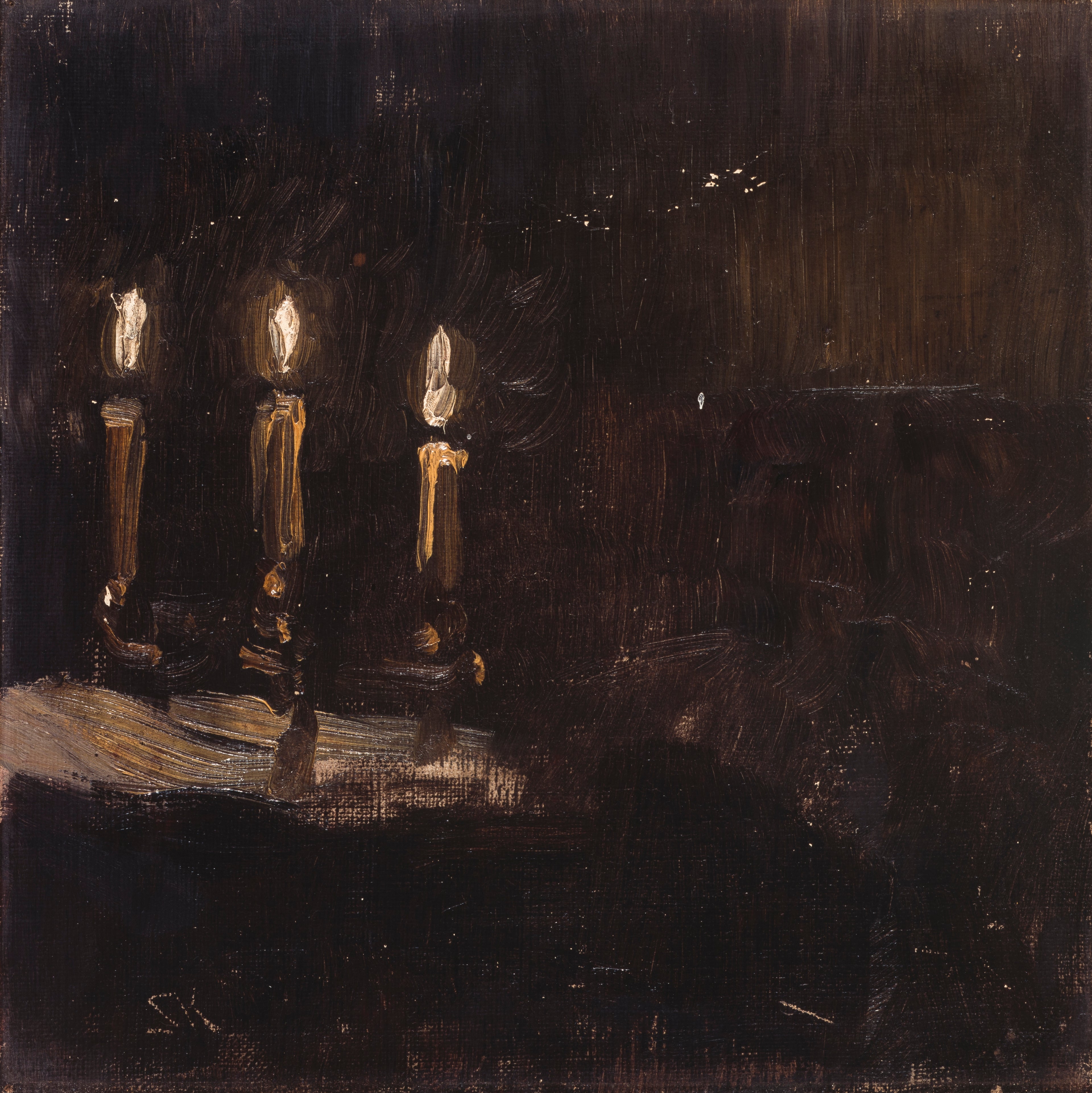 Étude des bougies allumées - Peder Severin Krøyer