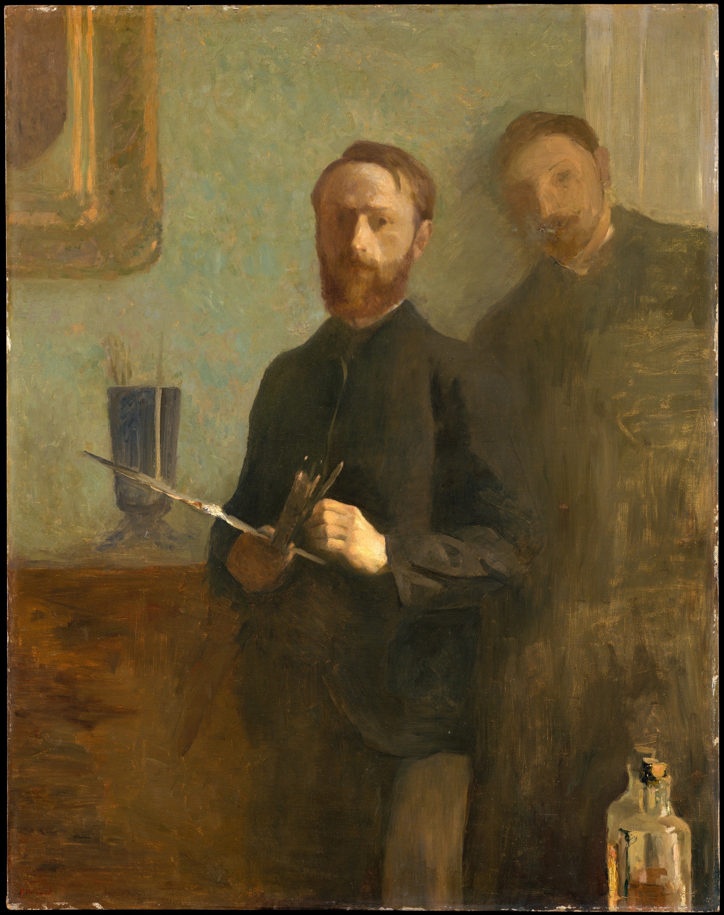 Autoportrait avec Waroquy - Édouard Vuillard