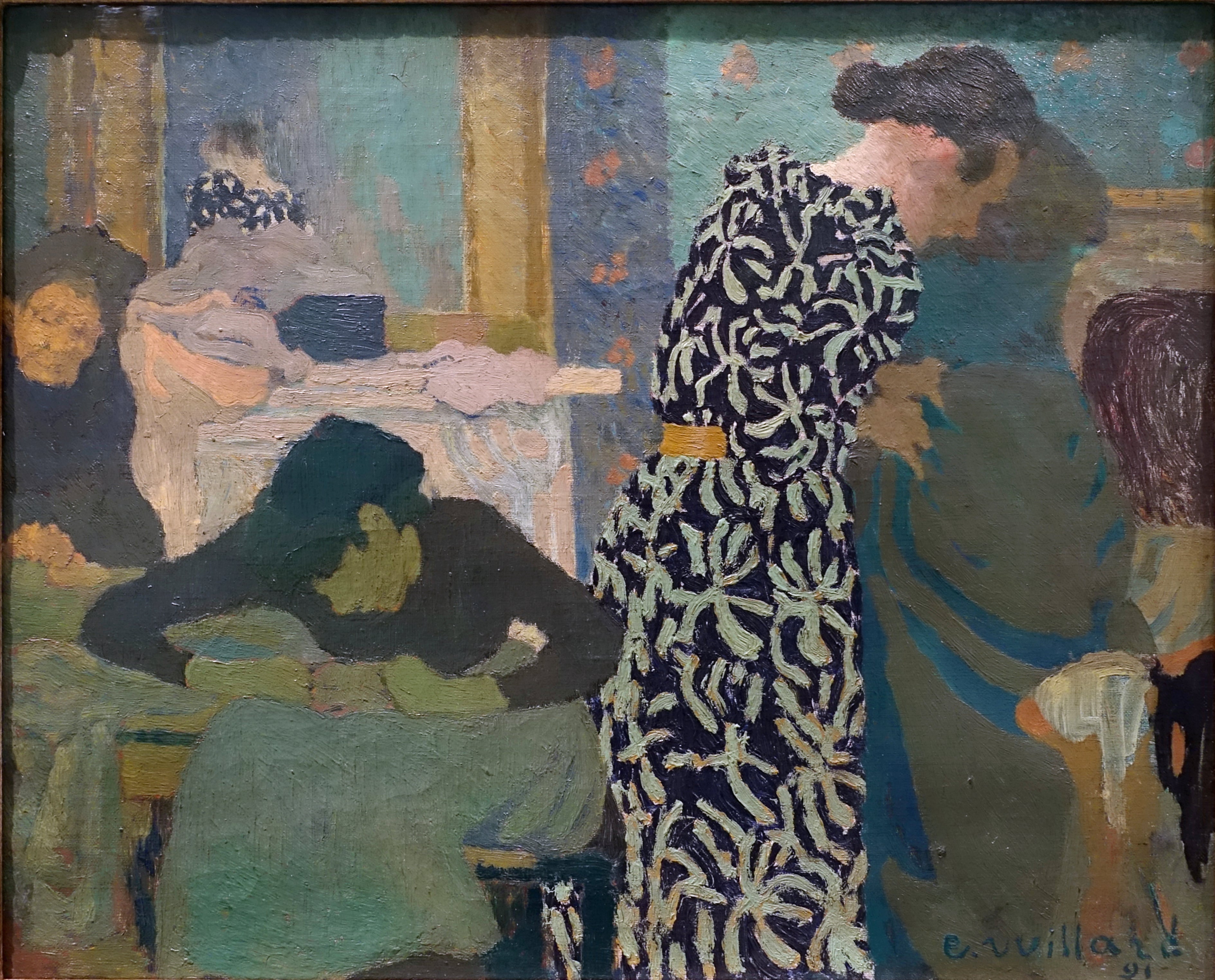 La robe à ramages - Édouard Vuillard