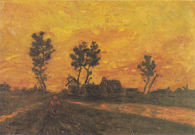 Paesaggio al tramonto - Vincent van Gogh