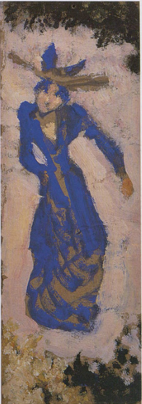 Marthe Mellot en bleu - Édouard Vuillard