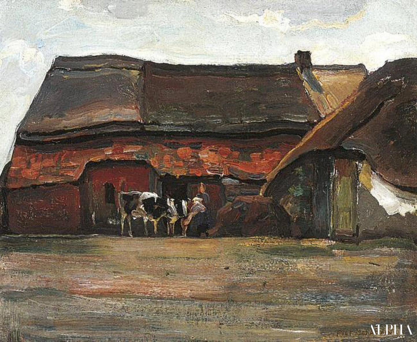Ferme de Brabant - Mondrian - Reproductions de tableaux et peintures haut de gamme
