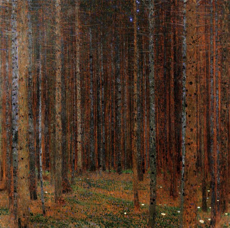 Forêt de sapins I de Gustav Klimt, 1901, Kunsthaus Zug