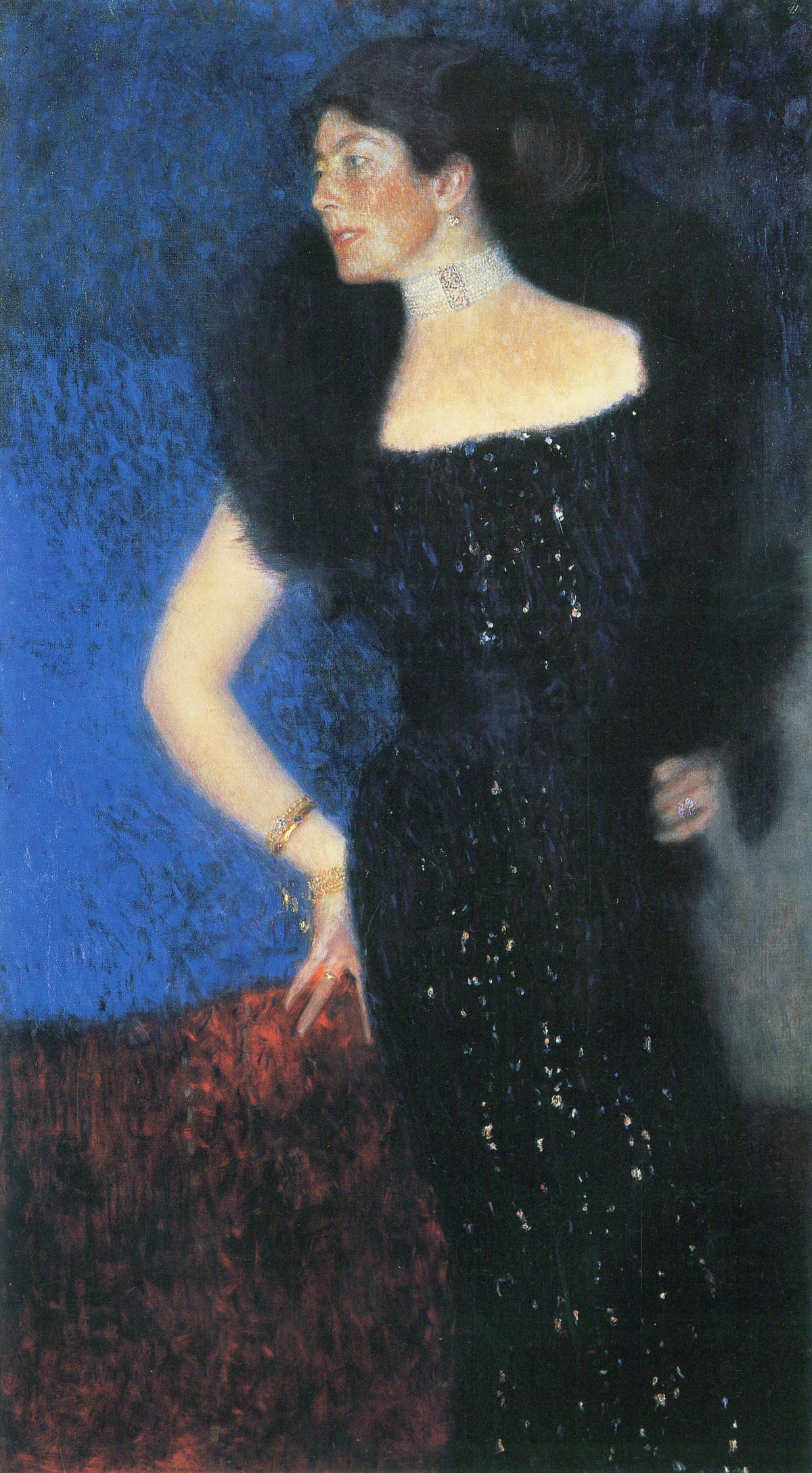 Portrait entier de Rose von Rosthorn-Friedmann par Gustav Klimt