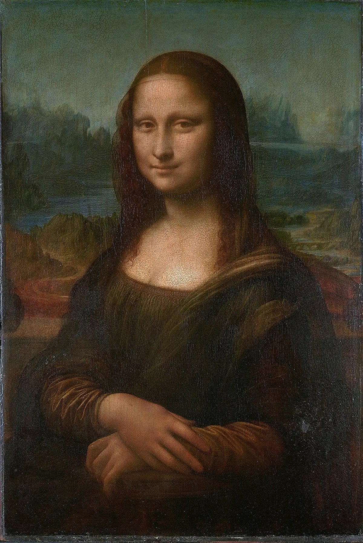 Reproduction de La Joconde de Léonard de Vinci peinte à la main à l’huile