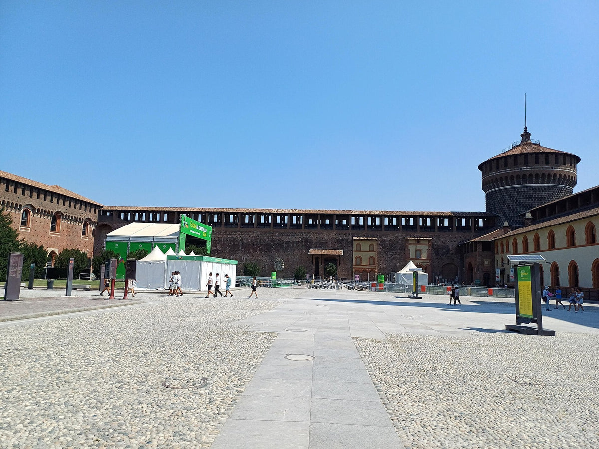 Château Sforza à Milan, étape du parcours consacré à Léonard de Vinci