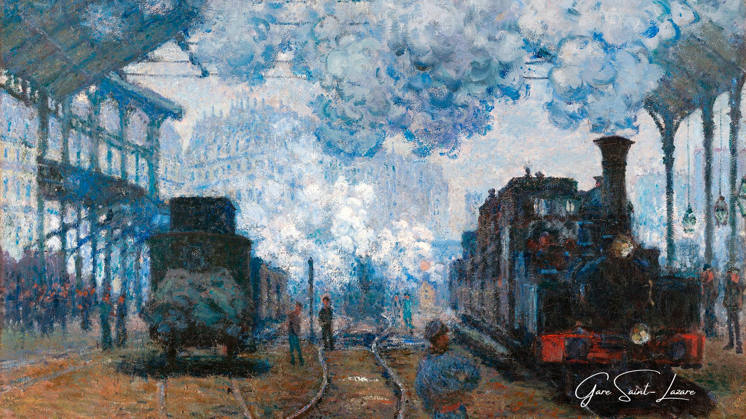 Reproductions de Tableaux de la Série de la Gare Saint-Lazare de Claude Monet