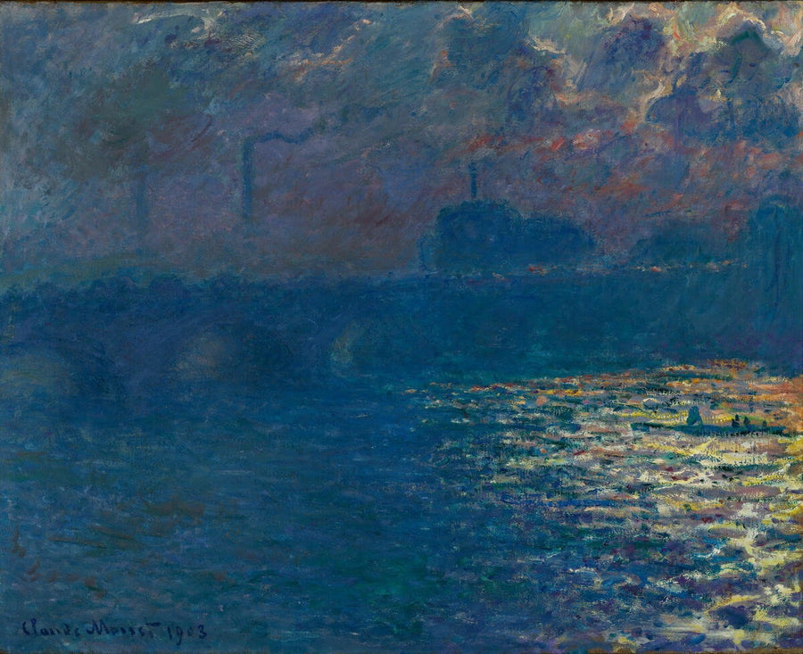Il ponte di Waterloo, l'effetto della luce del sole - Claude Monet