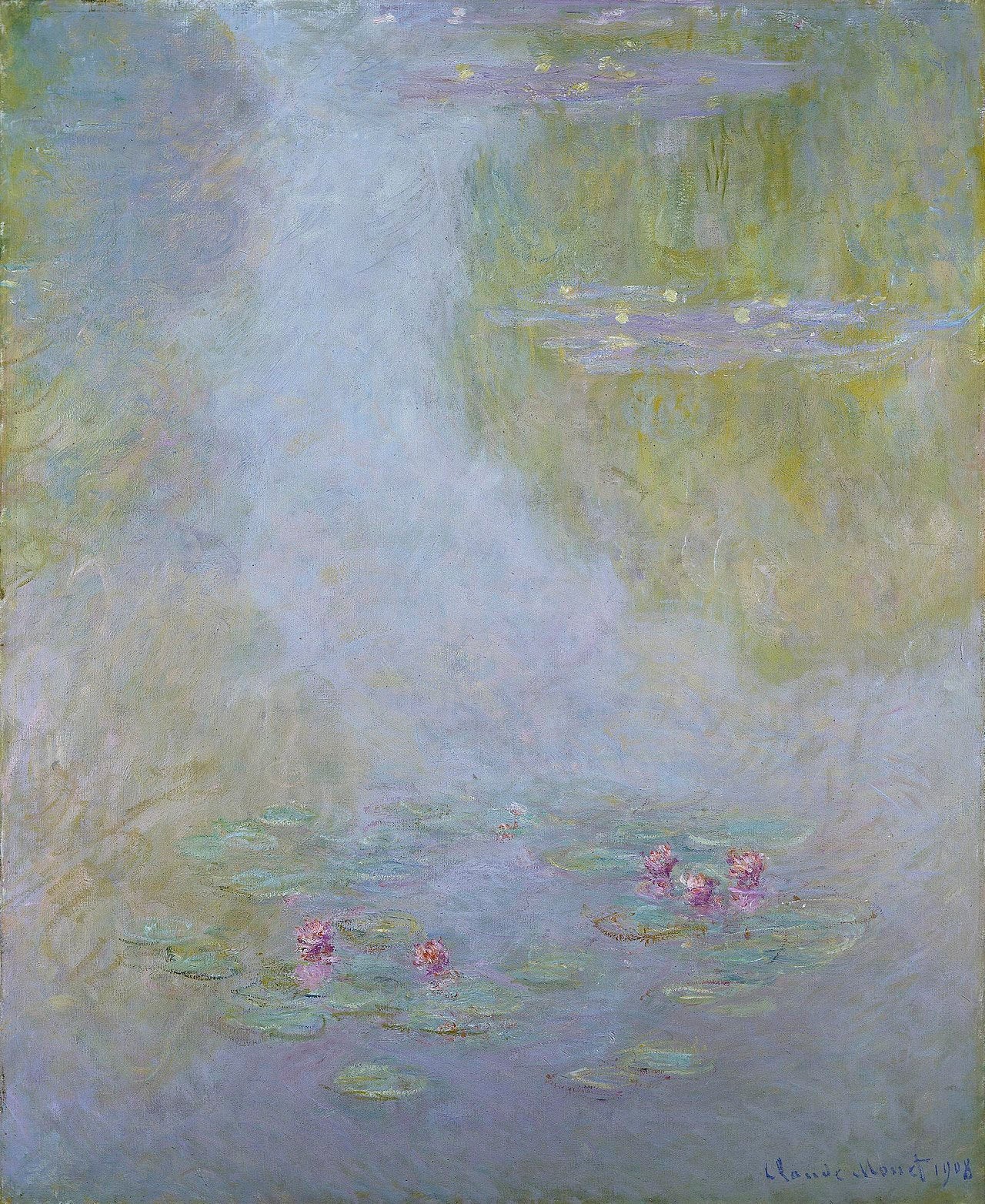 🌫️ Ninfee – Riflessi e Silenzio, Claude Monet, 1908