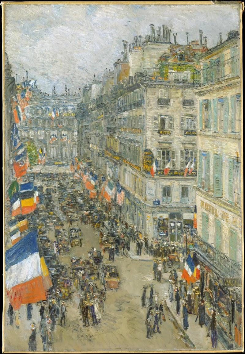14 luglio, rue Daunou, 1910 - Childe Hassam