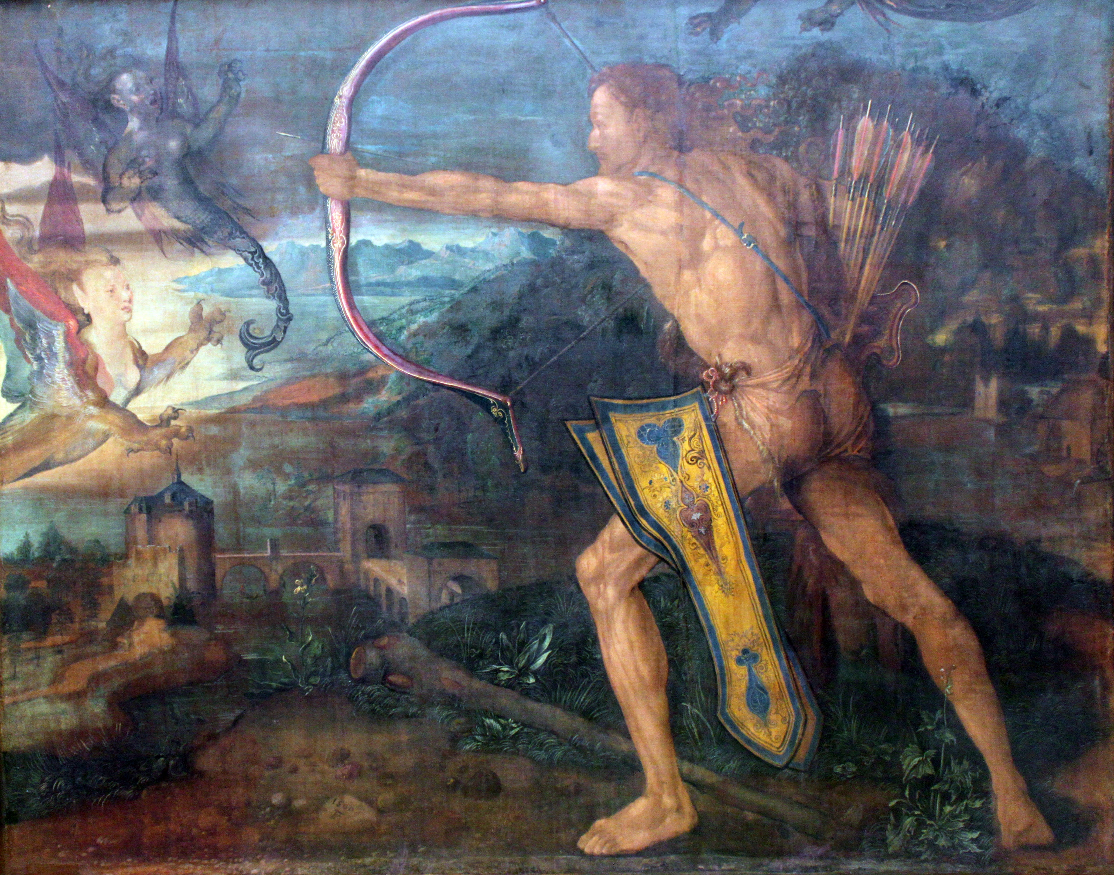 Ercole che uccide gli uccelli del lago Stinfalo - Albrecht Dürer
