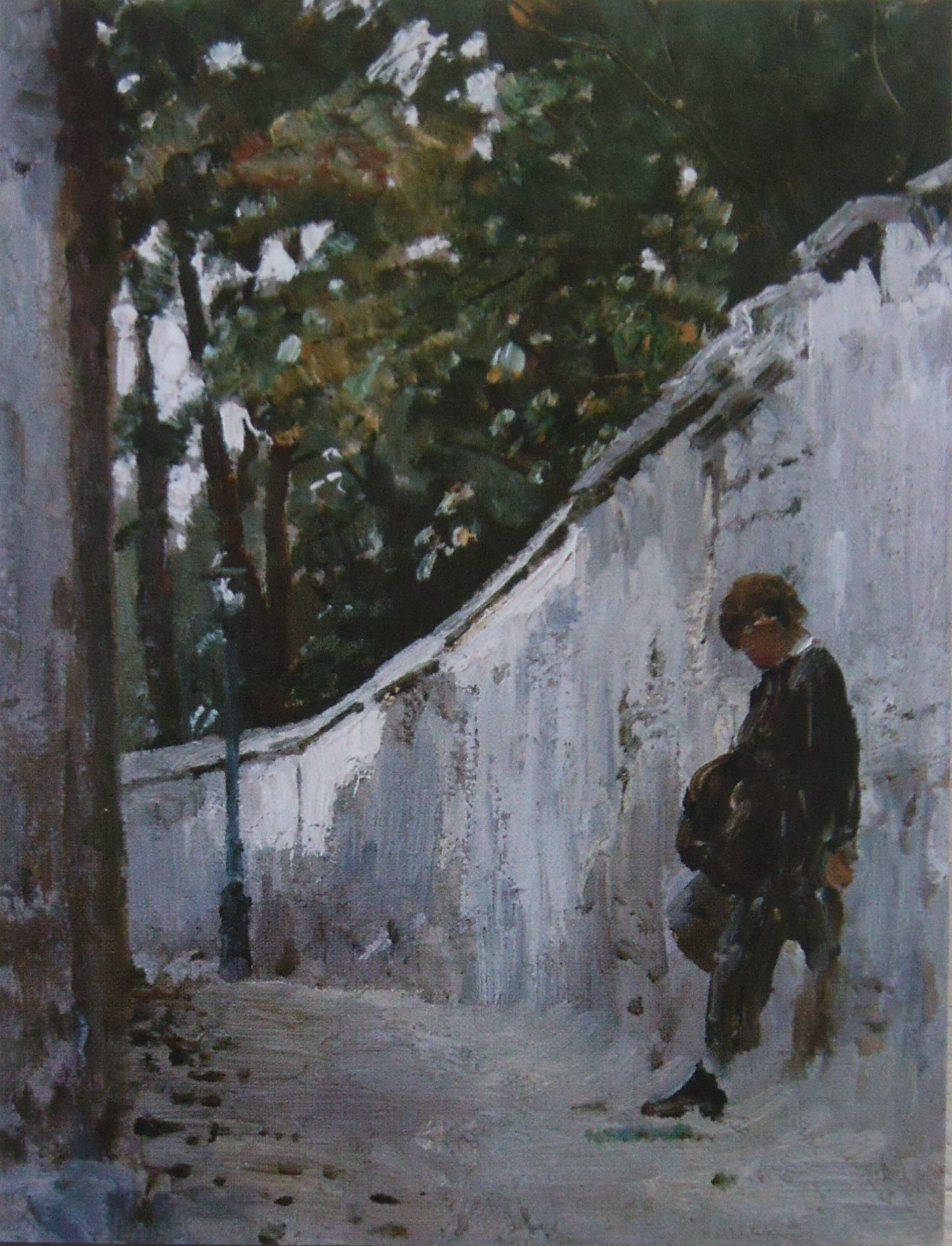 Garçon au mur du jardin. Montmartre - Ilya Repin