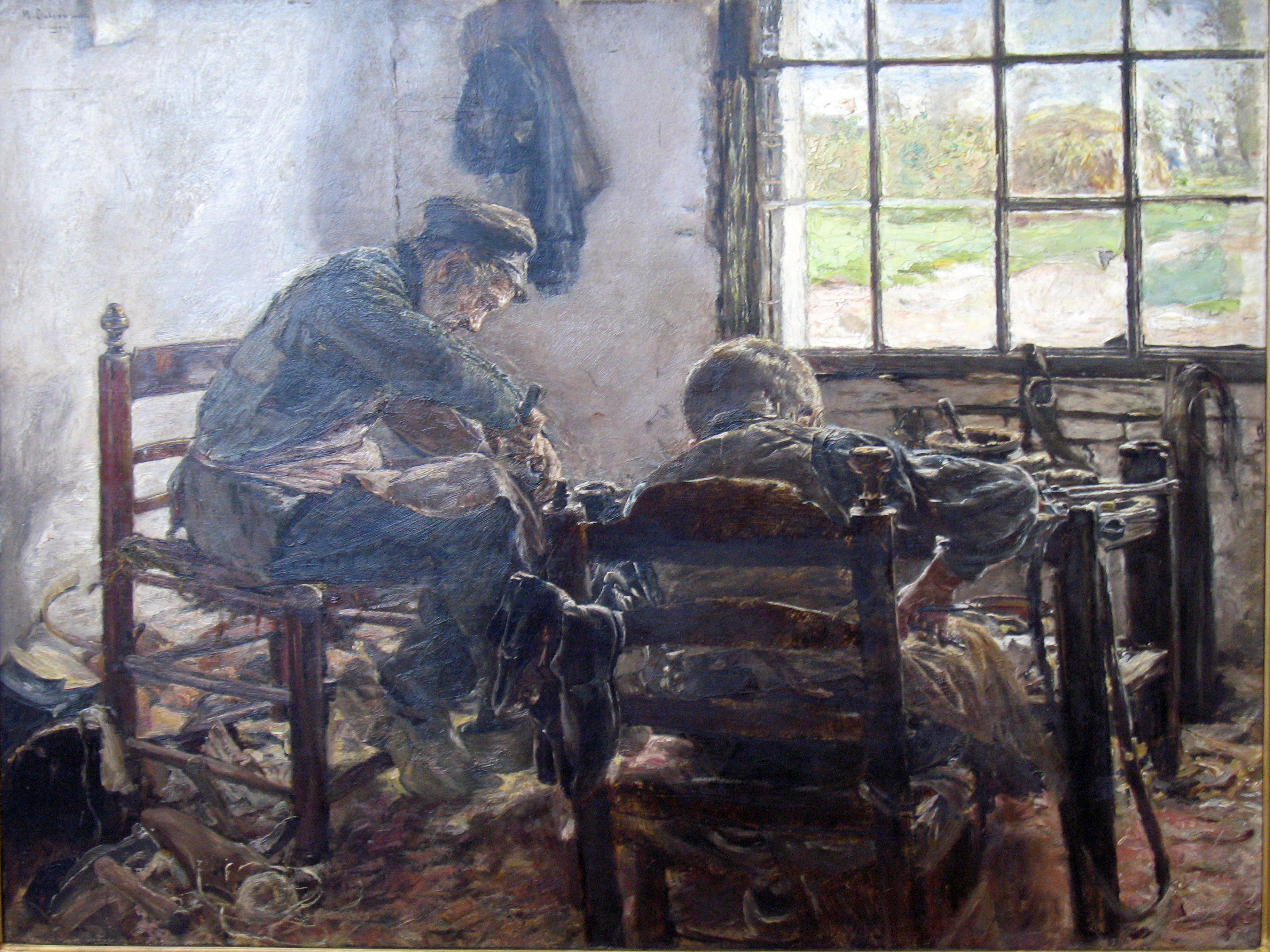 Laboratorio di calzolaio - Max Liebermann