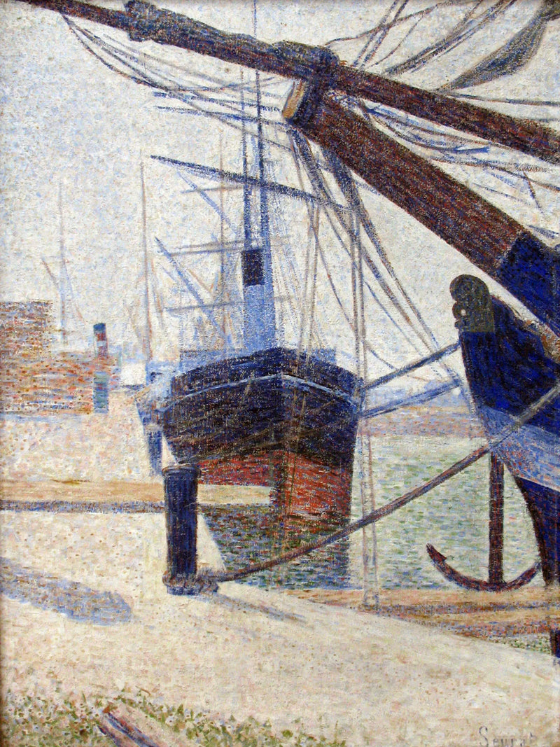 Angolo di uno stagno, Honfleur - Georges Seurat