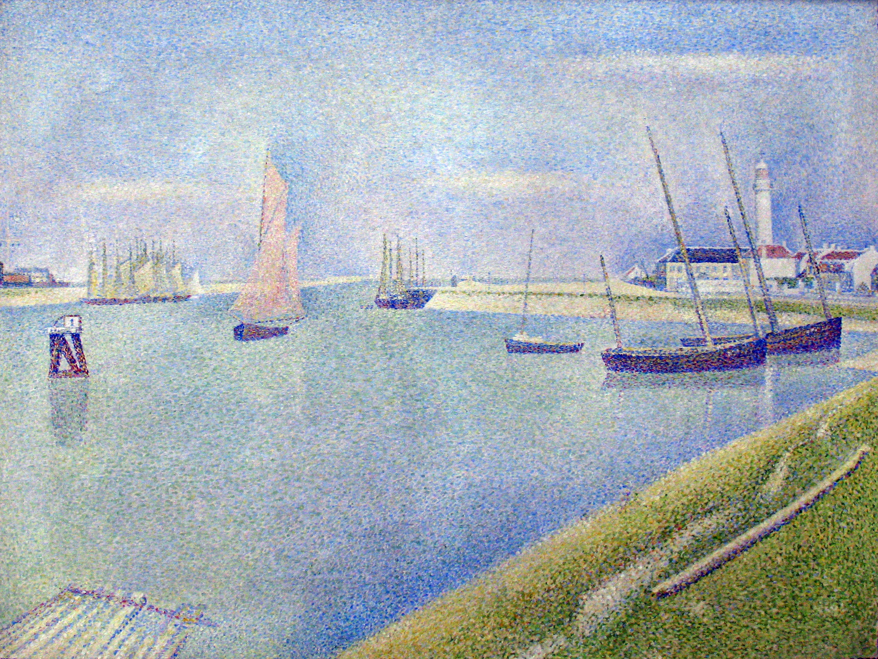 Il Canale di Gravelines, in direzione del mare - Georges Seurat