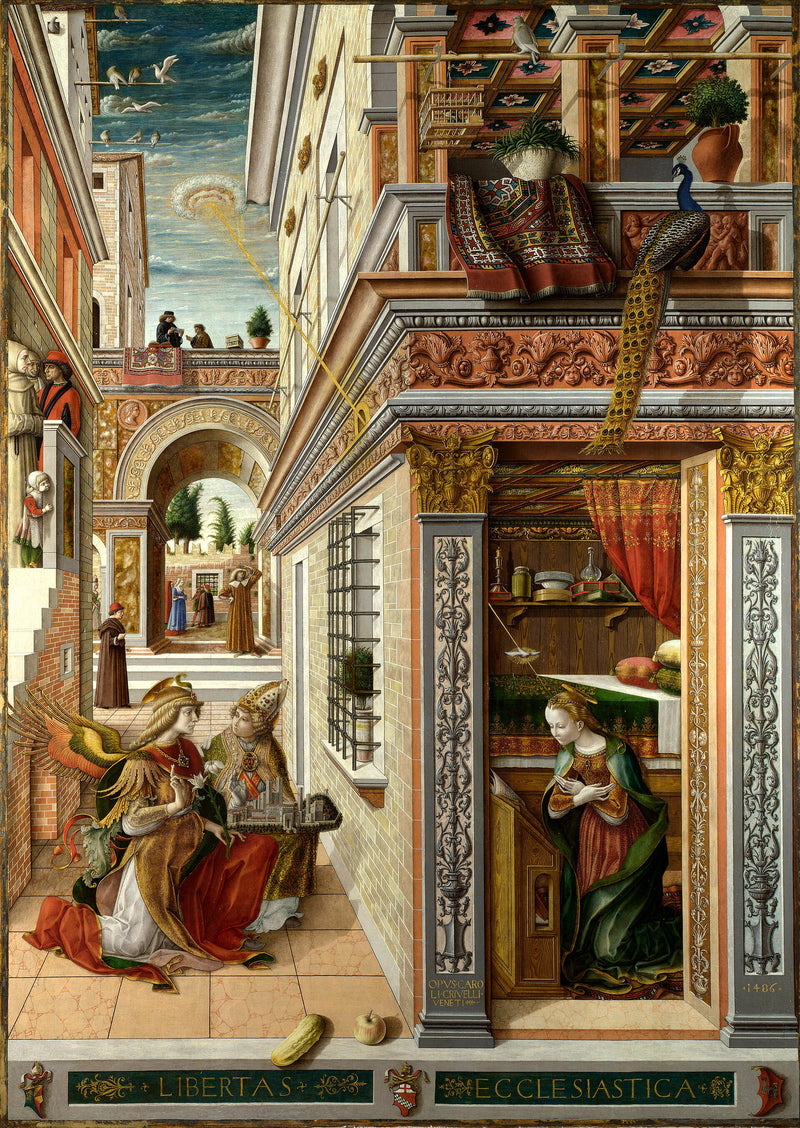 L’Annonciation avec saint Émidius - Carlo Crivelli