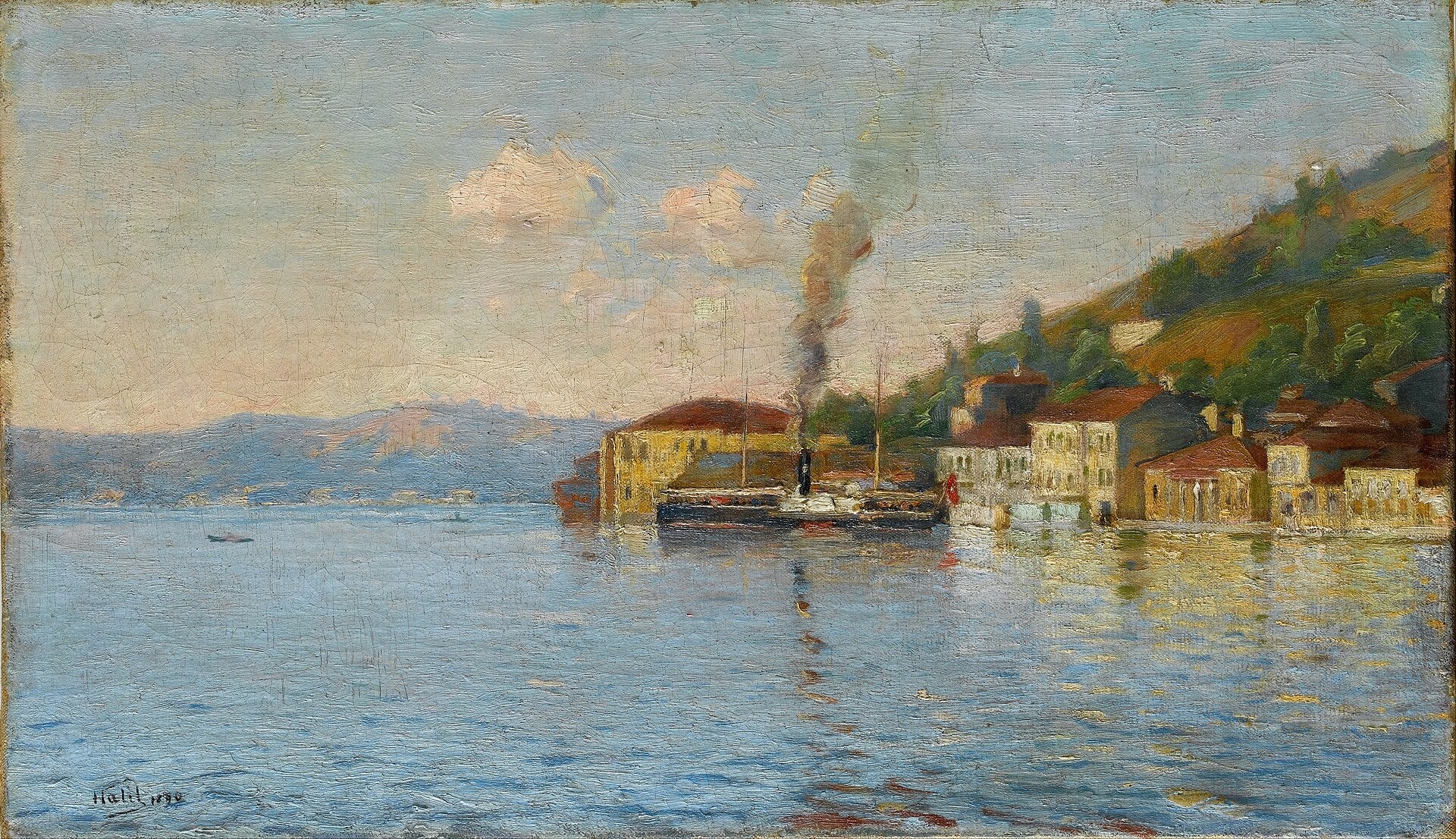 L’Embarcadère de Çengelköy — Halil Paşa, vers 1890, huile sur toile