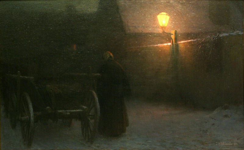 Neige — Crépuscule d’hiver - Jakub Schikaneder