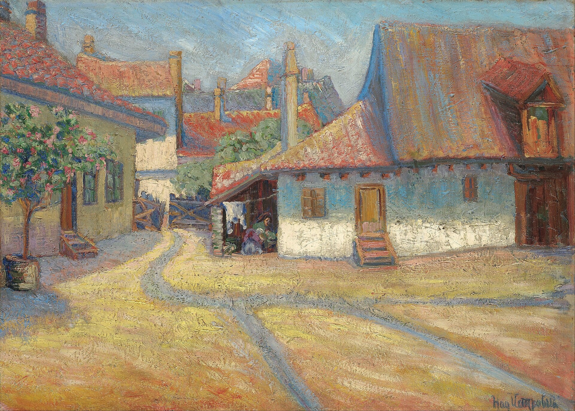 Faubourg de Belgrade, Nadežda Petrović, 1908, huile sur toile