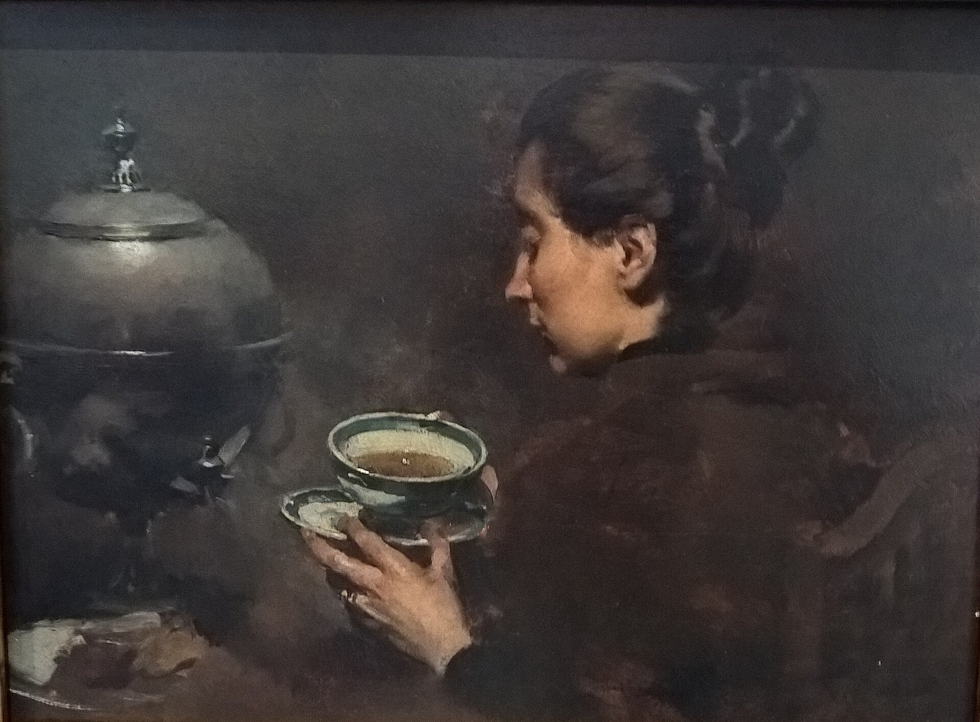 La Tasse de thé, Columbano Bordalo Pinheiro, 1898