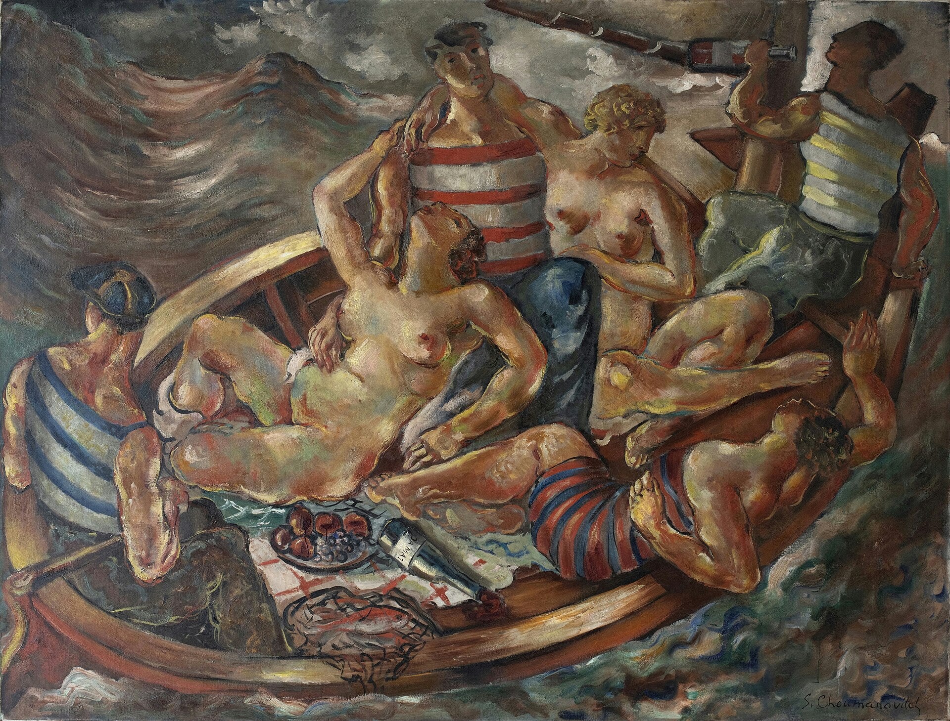 Le Bateau ivre, Sava Šumanović, 1927, huile sur toile