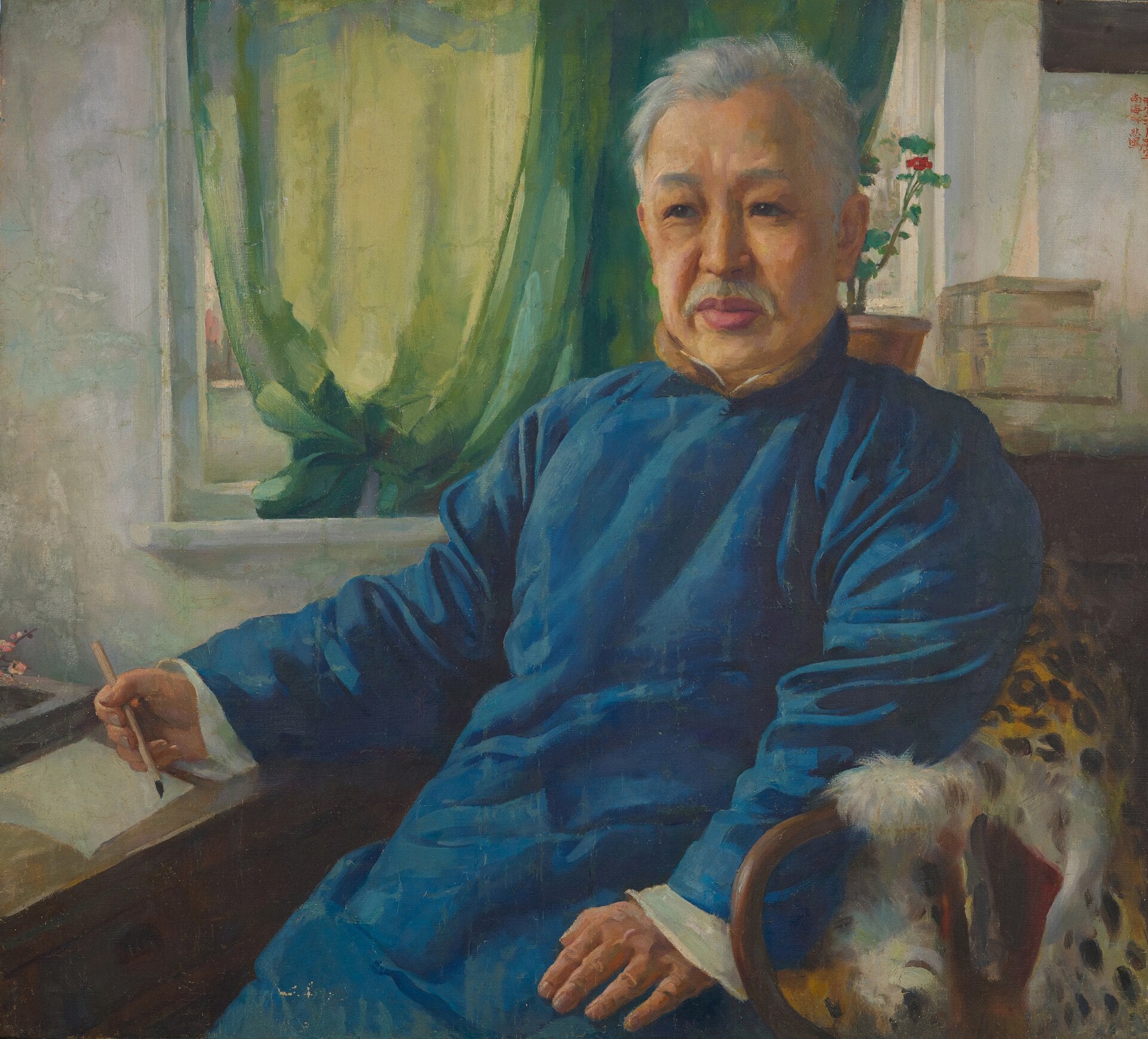 Portrait de Kang Youwei, Xu Beihong, 1927, huile sur toile
