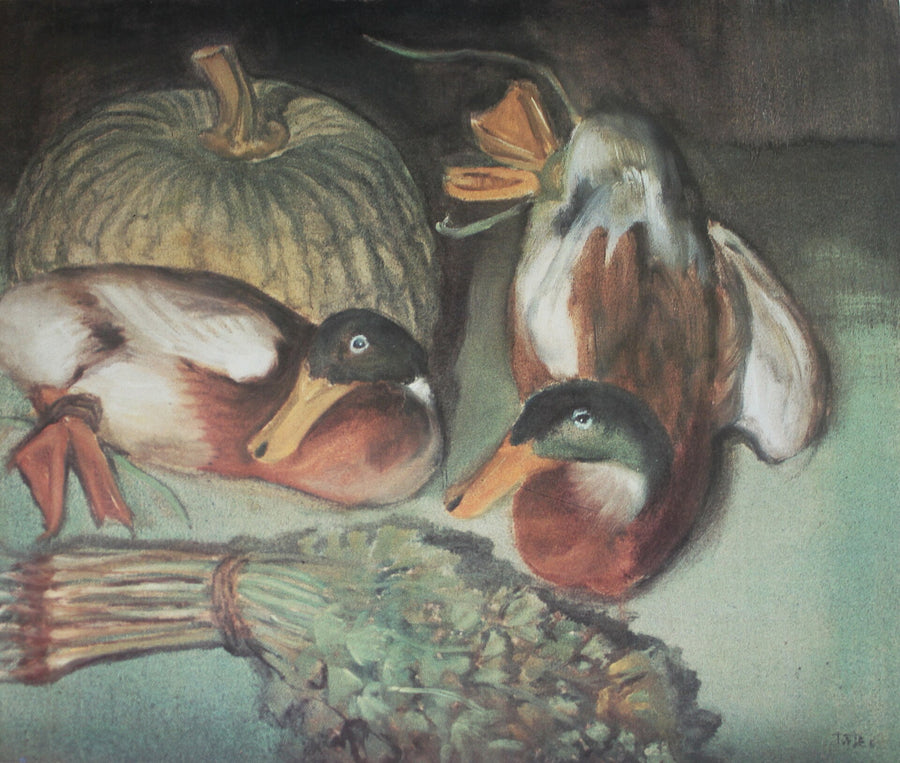 Deux canards, Li Tiefu, années 1930–1940, huile sur toile