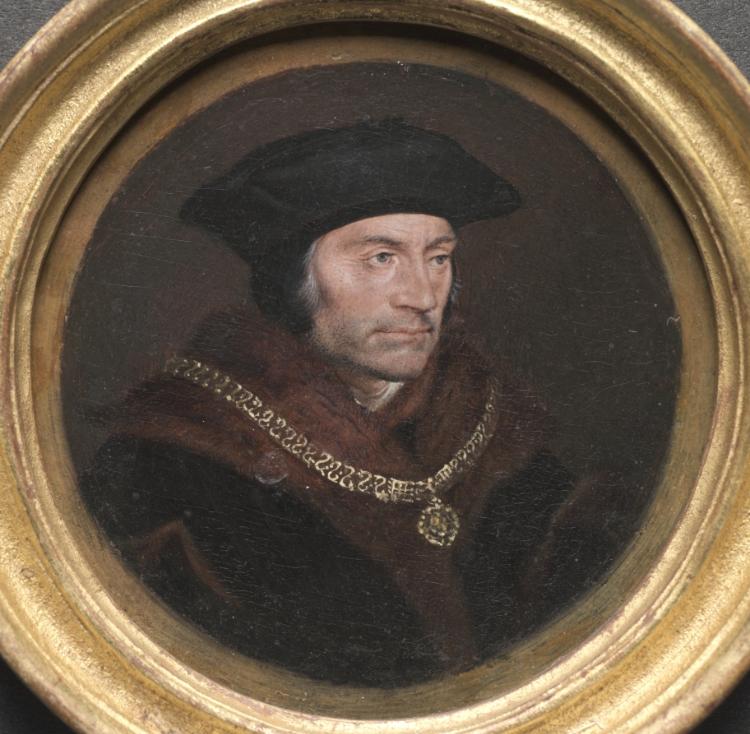 Portrait de Sir Thomas More, Hans Holbein le Jeune — reproduction de peinture à l’huile